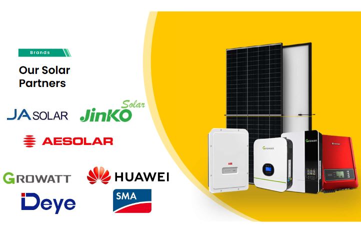 Solar Panel and the Inverters and brand names 

